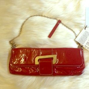 Roberta Gandolfi Red Embossed Leather Purse (NWT)